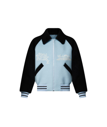 Jacket Blouson varsity en laine et sherling | Louis Vuitton Profitez des Offres !