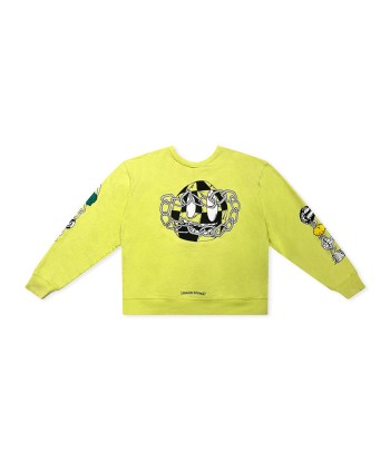 Hoodie Matty Boy Lime Green Link | Chrome Hearts sur le site 