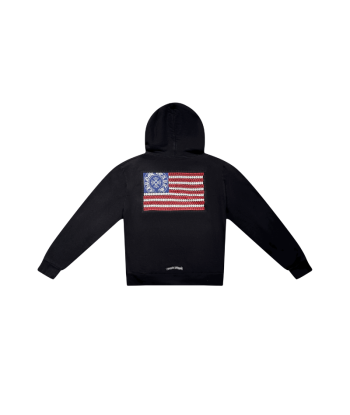 Hoodie USA American Flag Black | Chrome Hearts commande en ligne