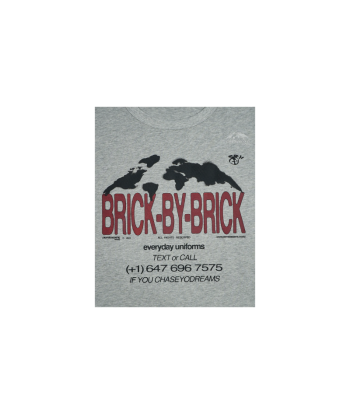 T-shirt Brick℗ Hotline T-shirt - Heather Grey | Pierre Bassene Voir les baskets