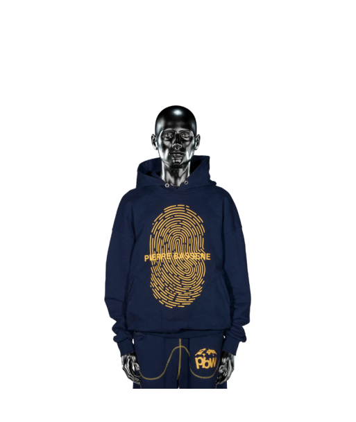 Hoodie UNI Fingerprint Hoodie℗ - Navy | Pierre Bassene pas cheres