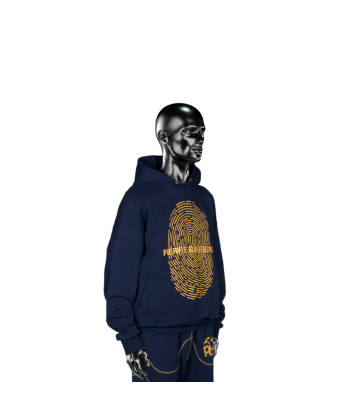 Hoodie UNI Fingerprint Hoodie℗ - Navy | Pierre Bassene pas cheres