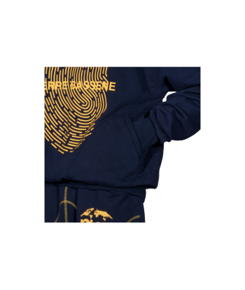 Hoodie UNI Fingerprint Hoodie℗ - Navy | Pierre Bassene pas cheres