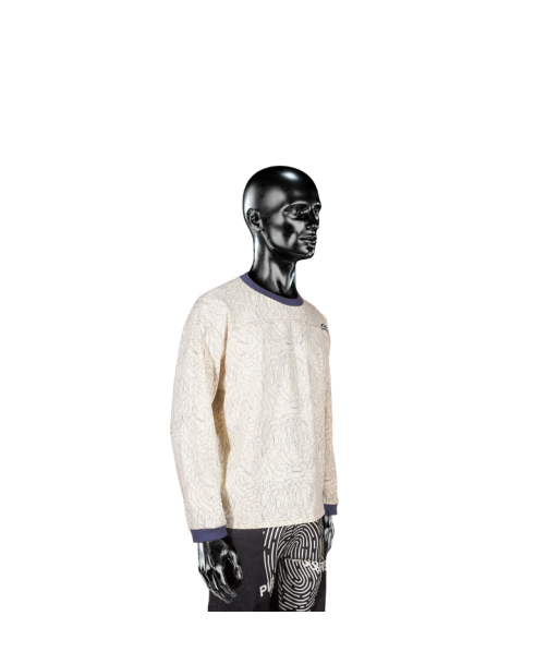 Longsleeve Longsleeve T-shirt - Cream/Blue Digital Camo℗ | Pierre Bassene Le MVP de beaucoup