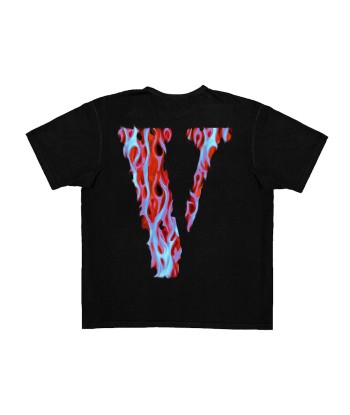 T-shirt Vlone Skully Rouge Flame Pour