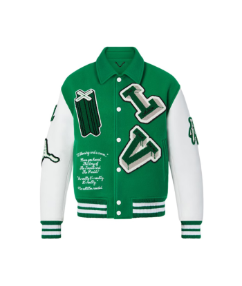 Jackets Varsity Jacket Leather Green (Sample)  | Louis Vuitton Comparez et commandez 