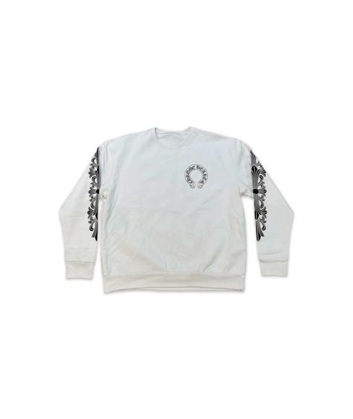 Crewneck Floral White | Chrome Hearts solde