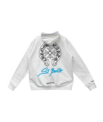 Hoodie 'Saint-Barth' White | Chrome Hearts acheter