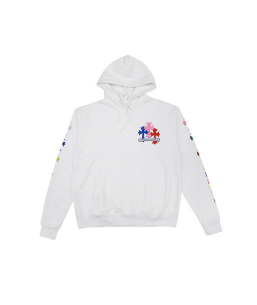 Hoodie Multi Color Cross White | Chrome Hearts Fin de série