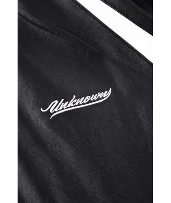 Jackets Leather Track Jacket Black/White | Unknown 50% de réduction en Octobre 2024