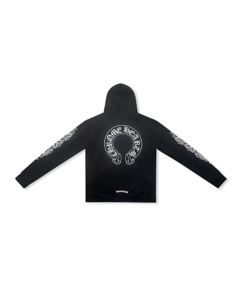 Hoodie Black Horseshoe Logo | Chrome Hearts Dans la société mordern