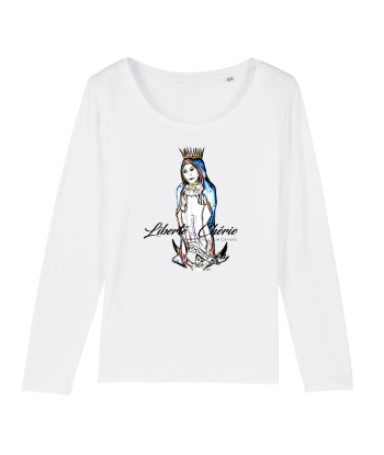 Liberté Chérie™ | T-Shirt Féministe Manches Longues Notre Dame Liberté ou a consommer sur place