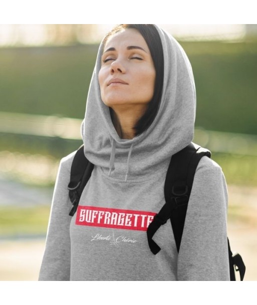 Liberté Chérie™ | Sweat Féministe À Capuche Suffragette rembourrage situé sous