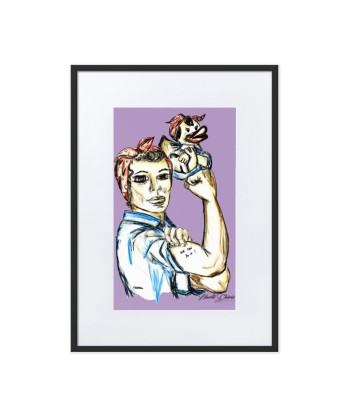 Liberté Chérie™ | Affiche Pop Art Féministe We Can Do It Lilas en ligne des produits 