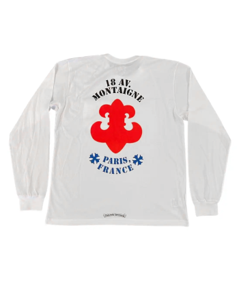 Longsleeve Avenue Montaigne White | Chrome Hearts 50-70% off 