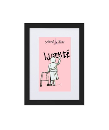 Liberté Chérie™ | Affiche Pop Art Féministe Encadrée Mamie Rose outlet