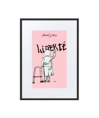 Liberté Chérie™ | Affiche Pop Art Féministe Encadrée Mamie Rose outlet