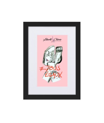 Liberté Chérie™ | Affiche Pop Art Féministe Tous Egaux Rose du meilleur 