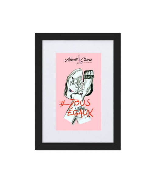 Liberté Chérie™ | Affiche Pop Art Féministe Tous Egaux Rose du meilleur 