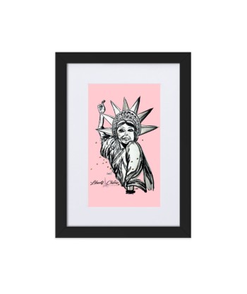 Liberté Chérie™ | Affiche Pop Art Féministe Encadrée Statut : Libéré Rose vente chaude votre 