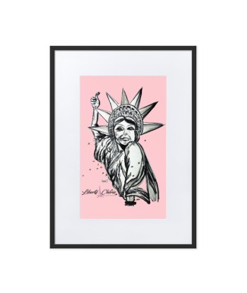 Liberté Chérie™ | Affiche Pop Art Féministe Encadrée Statut : Libéré Rose vente chaude votre 