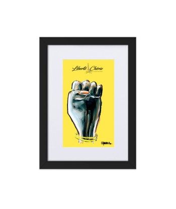 Liberté Chérie™ | Affiche Pop Art Féministe  Encadrée Girl Power Jaune store