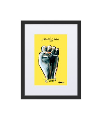 Liberté Chérie™ | Affiche Pop Art Féministe  Encadrée Girl Power Jaune store