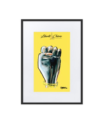 Liberté Chérie™ | Affiche Pop Art Féministe  Encadrée Girl Power Jaune store