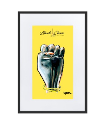 Liberté Chérie™ | Affiche Pop Art Féministe  Encadrée Girl Power Jaune store