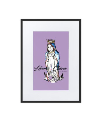 Liberté Chérie™ | Affiche Pop Art Féministe Lilas destockage