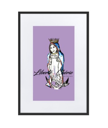 Liberté Chérie™ | Affiche Pop Art Féministe Lilas destockage