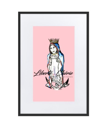 Liberté Chérie™ | Affiche Pop Art Féministe Rose en stock