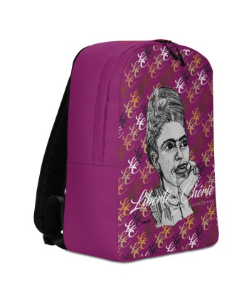 Liberté Chérie™ | Sac À Dos Féministe Frida Monogramme Prune pas cher