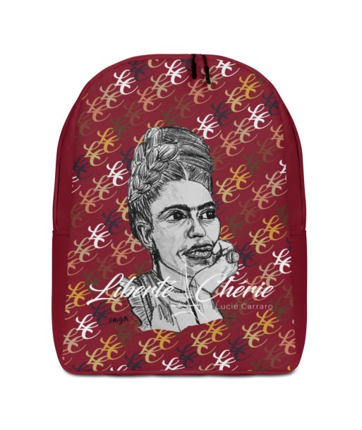 Liberté Chérie™ | Sac À Dos Féministe Frida Monogramme Lie De Vin shop