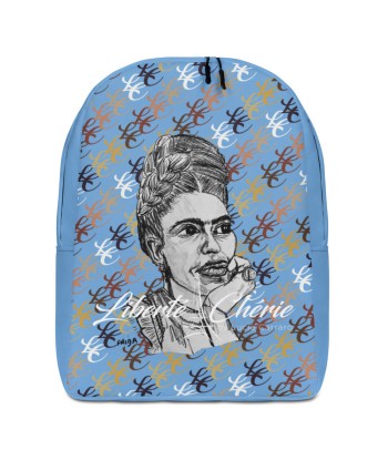 Liberté Chérie™ | Sac À Dos Féministe Frida Monogramme Bleu Jeans l'achat 