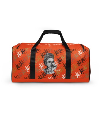 Liberté Chérie™ | Sac De Voyage Féministe Frida Monogramme Orange les muscles