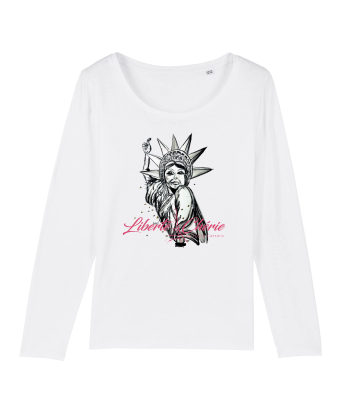 Liberté Chérie™ | T-Shirt Féministe Manches Longues Statut : Libéré le concept de la Pate a emporter 