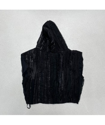 Hoodie OUTRENOIR sans manche Texture Black 2 - 3 jours ouvrés.