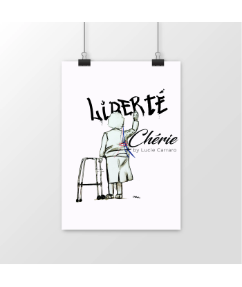 Liberté Chérie™ | Affiche Féministe Satiné Mamie Vous souhaitez 