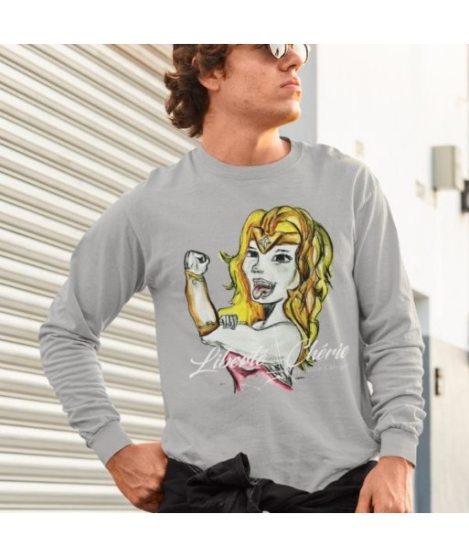 Liberté Chérie™ | Sweat Féministe Bio Wonder Girl Comparez plus de prix