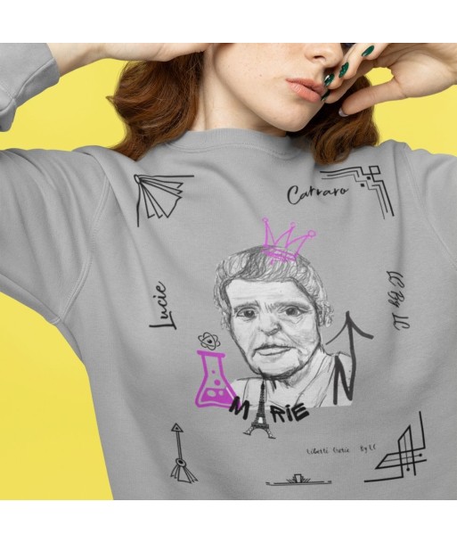 Liberté Chérie™ | Sweat Féministe Champion® Marie Curie Queen pas cher 