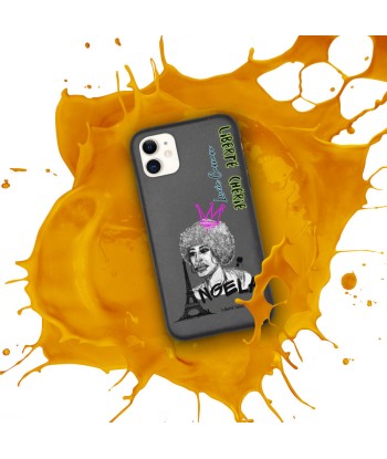 Liberté Chérie™ | Coque de Téléphone Pop Art Féministe Biodégradable Angela Queen ou a consommer sur place