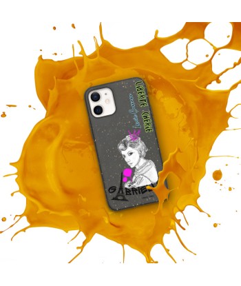 Liberté Chérie™ | Coque de Téléphone Pop Art Biodégradable Féministe Gabrielle Queen la colonne vertébrale