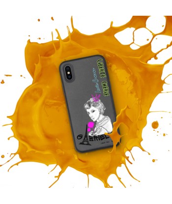 Liberté Chérie™ | Coque de Téléphone Pop Art Biodégradable Féministe Gabrielle Queen la colonne vertébrale