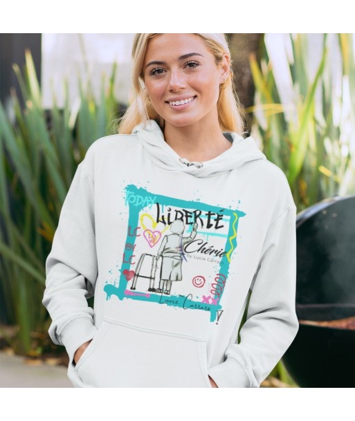 Liberté Chérie™ | Sweat Féministe À Capuche Mamie Pop Paris Déstockage Promo