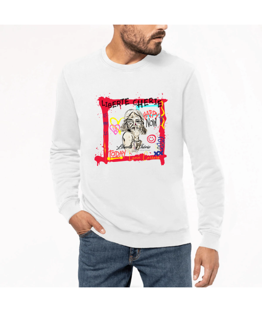 Liberté Chérie™ | Sweat Féministe Bio Homme Fuck Tag est présent 