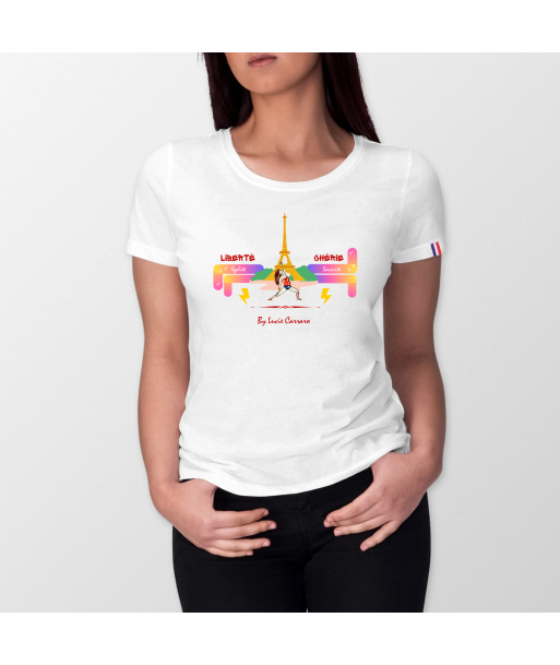 Liberté Chérie™ | T-shirt Féministe Bio France Art WW Yoga 2023