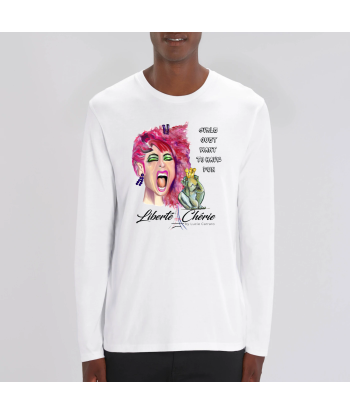 Liberté Chérie™ | T-Shirt Féministe Manches Longues Cyndi Livraison rapide