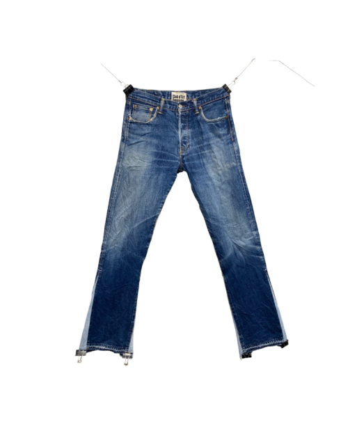 Jean CLUB D'ART SAUVAGE Levi's bleu flared pas cher chine