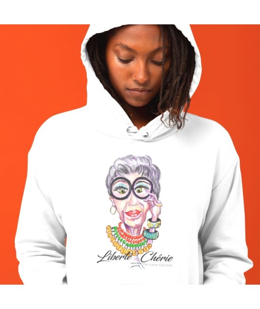 Liberté Chérie™ | Sweat À Capuche Féministe Bio Iris sur le site 